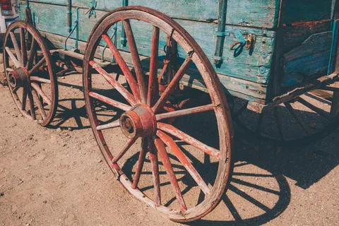 美国，亚利桑那州，古董货车，货车，沙漠，车轮，运输，手推车