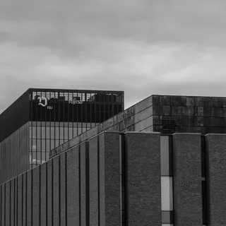 nospr，katowice，黑白，建筑，夜晚，黑白，波兰，建筑结构