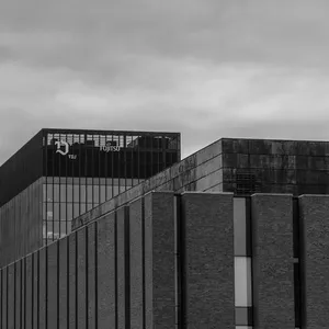 nospr，katowice，黑白，建筑，夜晚，黑白，波兰，建筑结构