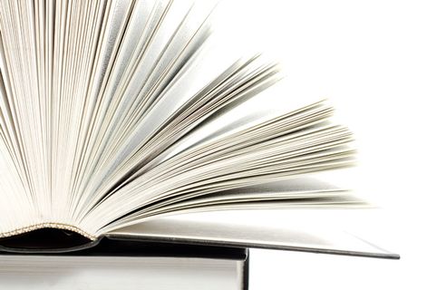 书，打开，页面，侧视图，学校，旧，文学，孤立