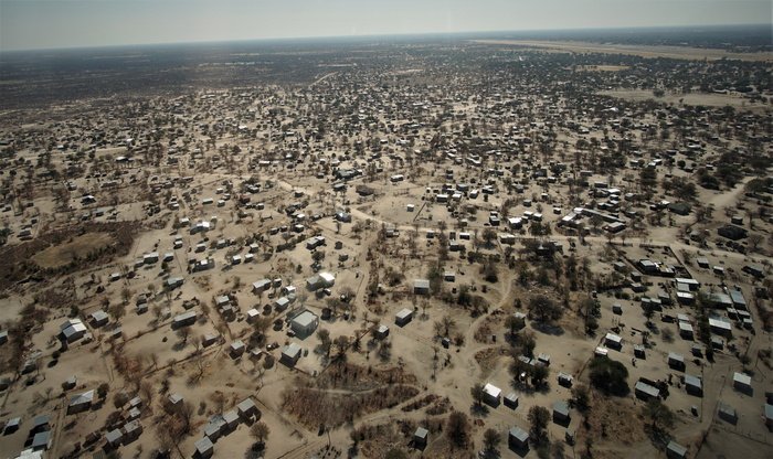 博茨瓦纳、okavango、delta、maun、鸟瞰、环境、建筑、景观