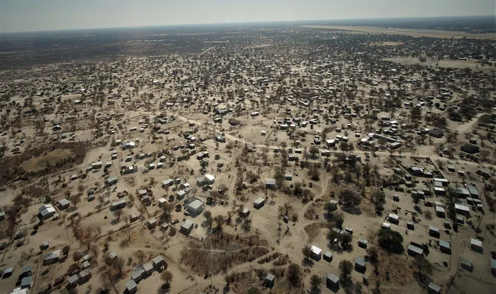 博茨瓦纳、okavango、delta、maun、鸟瞰、环境、建筑、景观