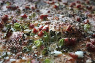 食物，烘焙，比萨，蛋糕，咸味，食物和饮料，选择性聚焦，特写