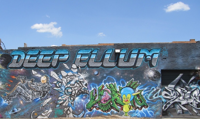 涂鸦、建筑、绘画、deep ellum、达拉斯、德克萨斯、卡通、外层空间
