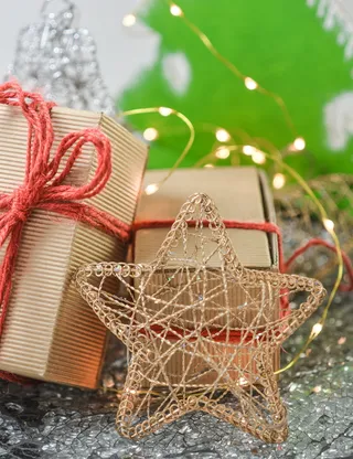 圣诞节、礼物、明星、装饰、假日、圣诞节、庆祝活动、冬季