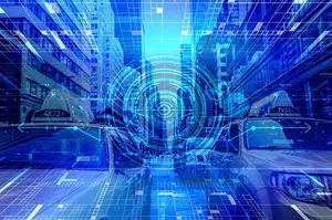 前进、数字化、自动化、交通、城市、道路、数字、技术