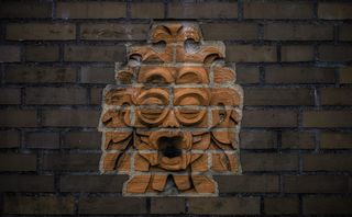 瑞典，哥德堡，砖块，哥德堡，墙，脸，哈加，艺术