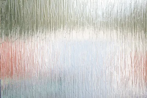 白色、绿色、棕色、抽象、绘画、磨砂玻璃、背景、图案