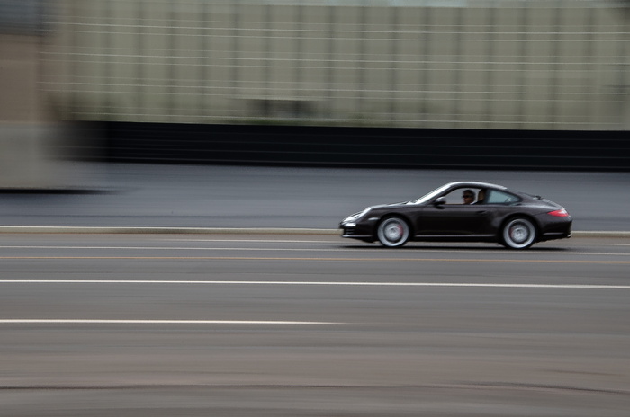 timelapse摄影，黑色，coupe，移动，速度，汽车，快速，跑车