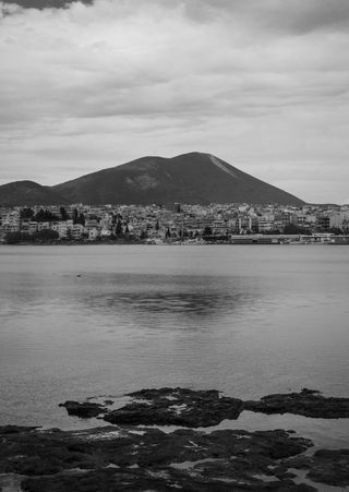 希腊，查尔西斯，城市，城市景观，云天，云景，商业码头，文化