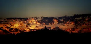 日落风景，摄影，日落，灯光，穿透，云彩，自然，风景