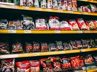 曼彻斯特, 英国, 唐人街, 超市, 店, 食品, 小吃