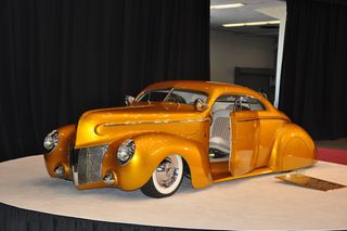 oldtimer，汽车，汽车，水星1940，橙色，热棒，热棒，切碎