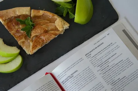 pie，joycookbook，Gallete，苹果，食品摄影，食品，食品和饮料，高角度视图