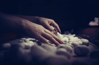 瓷器，手工制作，丝绸，丝绸蜘蛛，中国丝绸，手工，手工制作，老作品