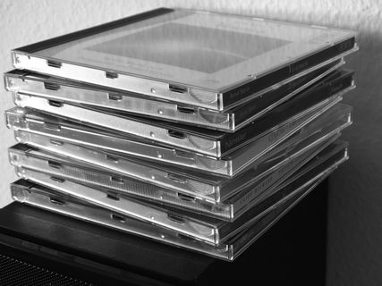 cd封面，音乐cd，cd，娱乐，音乐，塑料，透明，黑白