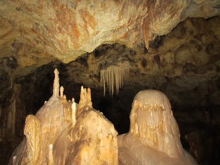 钟乳石，洞穴，熊洞，crisana，transylvania，岩石，岩层，岩石物体