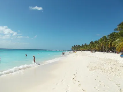 海滩海滨、圣多明各、萨奥纳岛、海滩、海洋、陆地、水、天空 海滩海滨、圣多明各、萨奥纳岛、海滩、海洋、陆地、水、天空