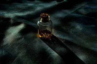 星夜、酒瓶、黄金、装饰、风格、亮丽、灯光、装饰