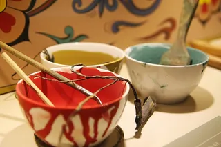 染色，染料，单色，颜料，碗，室内，食物和饮料，没有人