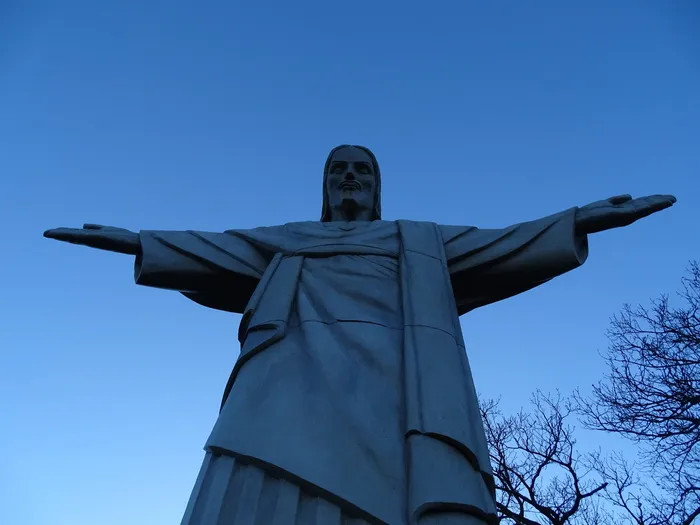 诊所, 图, 雕像, 基督, 天空, 救赎, 符号, 蓝色