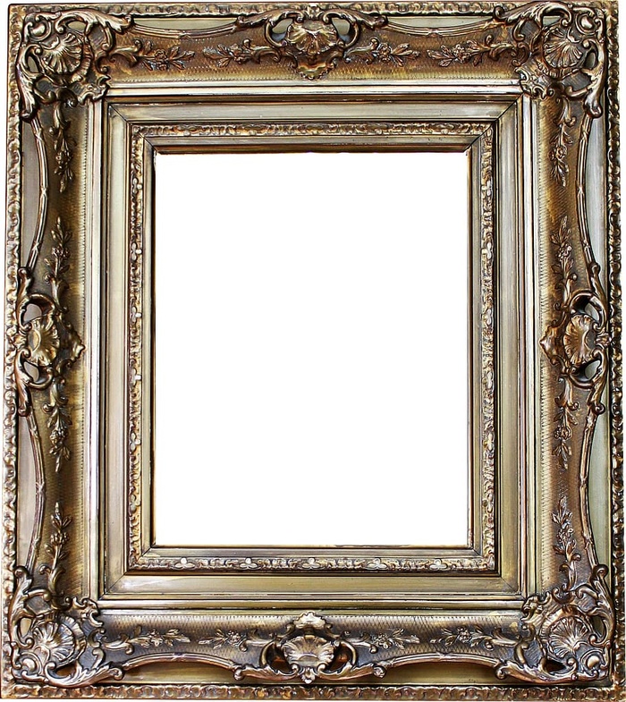 长方形，棕色，木制，花丝，相框，相框，灰泥相框，华丽的相框