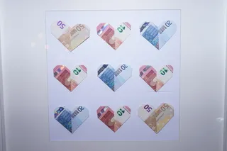 分类纸币，纸币，herzchen，货币，礼品，欧元，创意，礼品创意