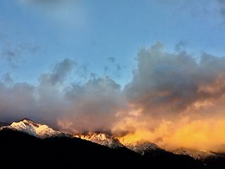 中国, 云南, 冰, 山, 山, 自然之美, 天空, 烟-物理结构