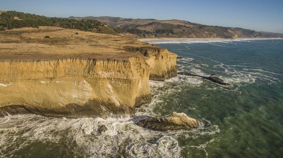 美国, 半月湾, 海洋, 海滩, 空中, 沙子, 夏天, 景观