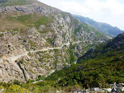 科西嘉岛，海岸，海岸路，法国，李街，山，自然之美，风景-自然