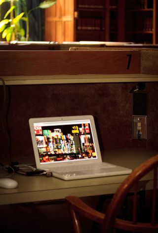 图书馆，安静，教育，学校，大学，技术，在线教育，网络