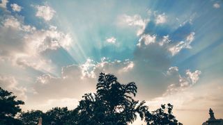 自然，天空，云，多云，蓝天，明亮，日光，天堂