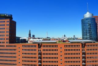 汉堡，城市，汉萨城，港口，建筑，阿尔斯特，易北河，视图