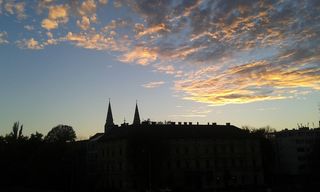 塞格德匈牙利，黄昏，圆顶，建筑，建筑结构，建筑外部，天空，建筑