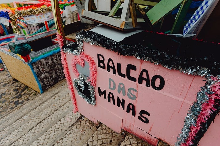 葡萄牙里斯本为圣安东尼盛宴装饰的街道
