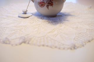 挪威，家，怀旧，手工制作，茶壶，茶，桌子，桌布