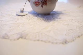 挪威，家，怀旧，手工制作，茶壶，茶，桌子，桌布