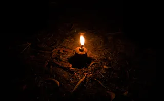 印度、库达尔、森林、灯光、灯具、微光、燃烧、火灾