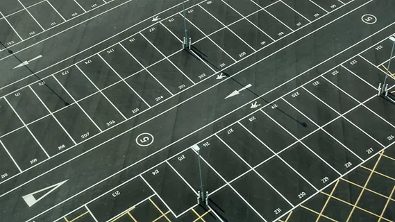 停车场鸟瞰图 停车场鸟瞰图