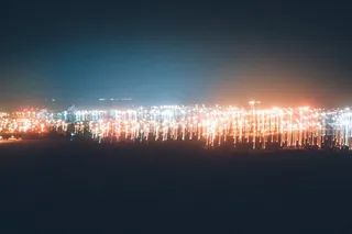 阿根廷，城市，城市灯光，星星，夜晚，颜色，照明，天空