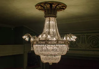 转向，透明，玻璃枝形吊灯，枝形吊灯，天花板，前照灯，天花板灯具，灯