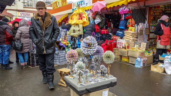 敖德萨、privoz、贸易、卖家、零售、choice、男性、人群