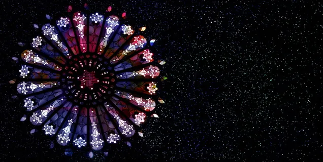 窗，教堂，教堂窗，天空，颜色，窗玻璃，彩色玻璃窗，玻璃窗