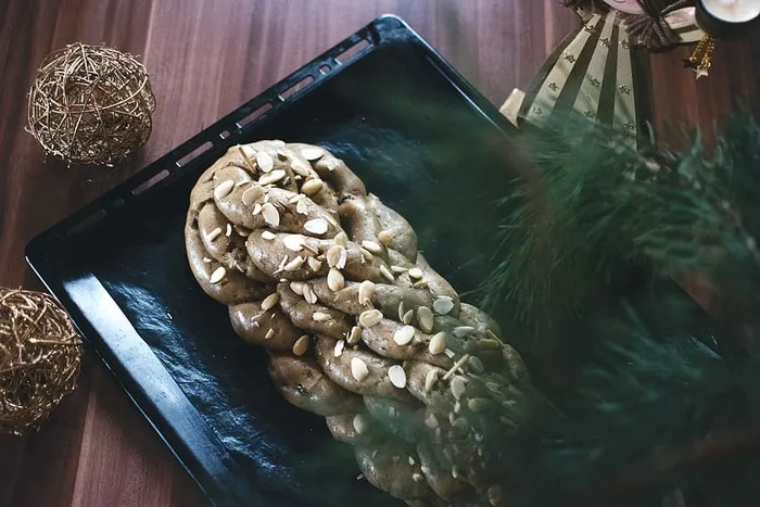 传统的捷克圣诞节Vánočka