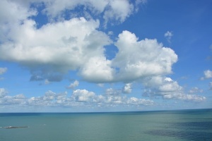 全景，海天云，自然，全景，蓝色，风景，全景，假日