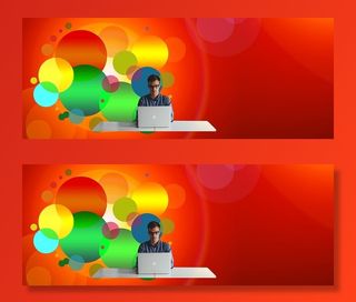 个人，正面，笔记本电脑插图，企业家，创业，创业，事业，男人