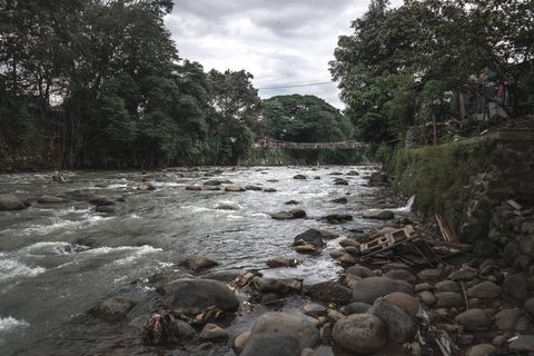 印尼，茂物，河流，水，石头，自然，肮脏，国家