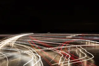 交通, 公路, 灯, 在晚上, 车辆, 德国, 速度, 街道