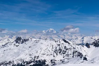 法国，瓦尔·索伦斯，勃朗，勃朗峰，雪，冬天，天空，山
