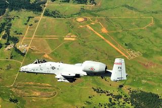 天空，A-10A，霹雳，喷气机，行星，A-10A霹雳，战斗机，空军